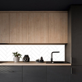 Kitchenline Kjøkkenplate White Herringbone 610 x 610 mm